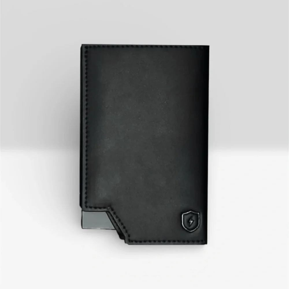 Minimalist Leather Card Wallet - Slim RFID Blocking Wallets
